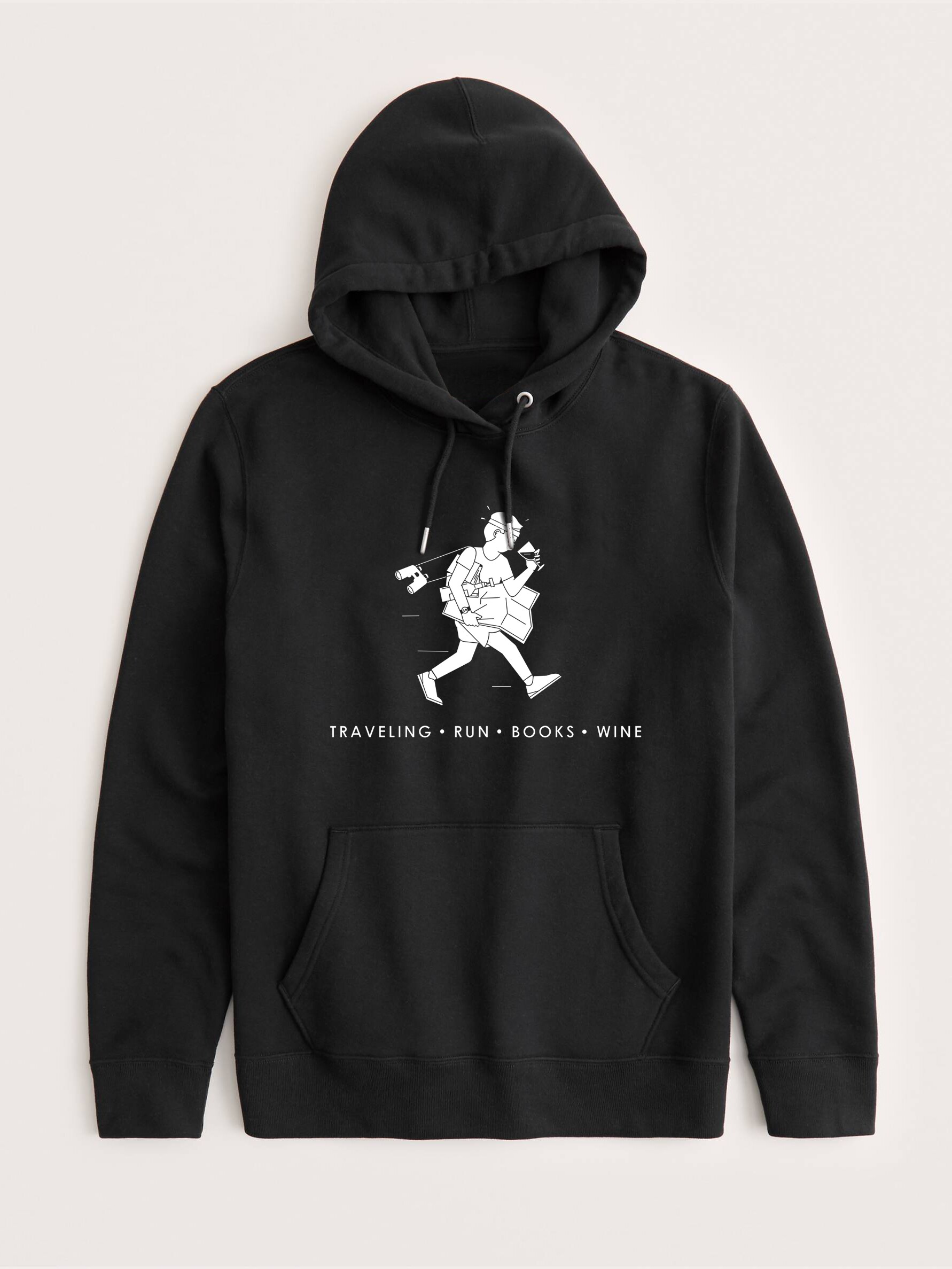 Худи SCHHME white runner, black
