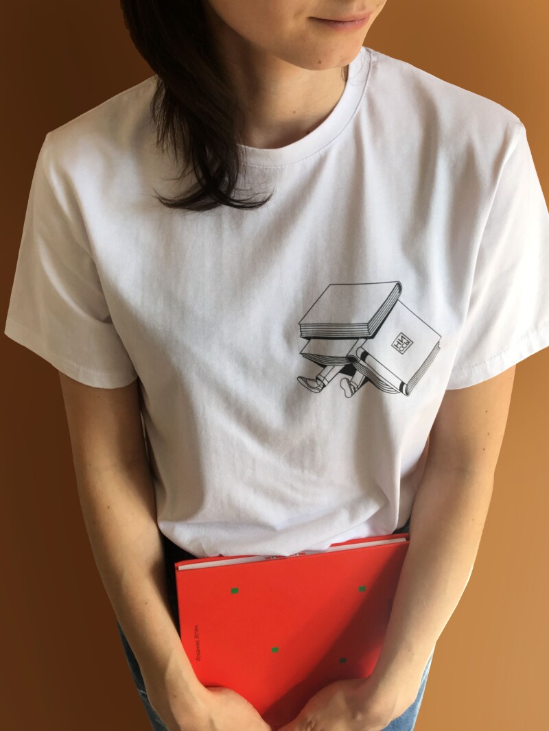 Футболка SCHHME small books, white